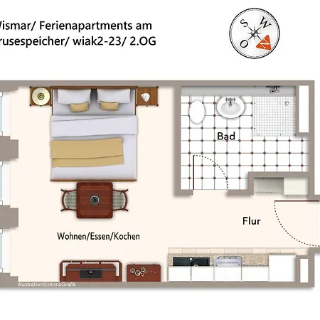 Ferienapartments Am Krusespeicher Ferienapartments Am Krusespeicher 2-23 * Wismar